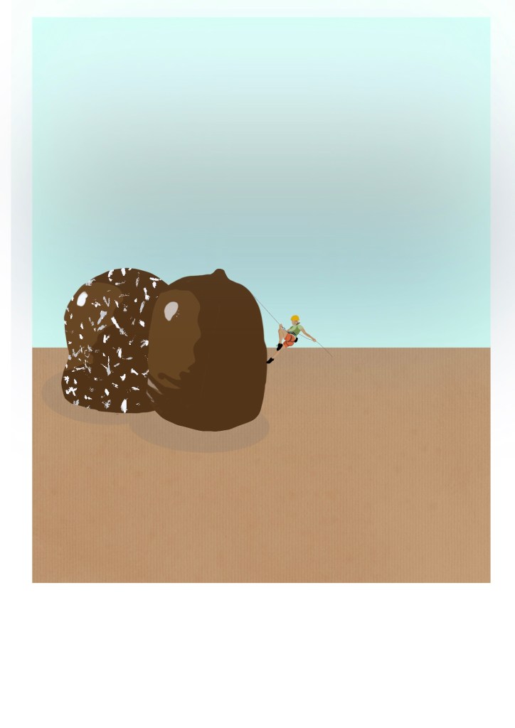 Schwedenbomben mit Bergsteigern